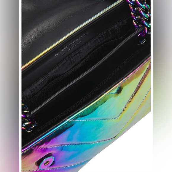 Kurt Geiger Kensington Rainbow Quilted Leather Eagle Chain Shoulder Bag Designer - Picture 6 of 16